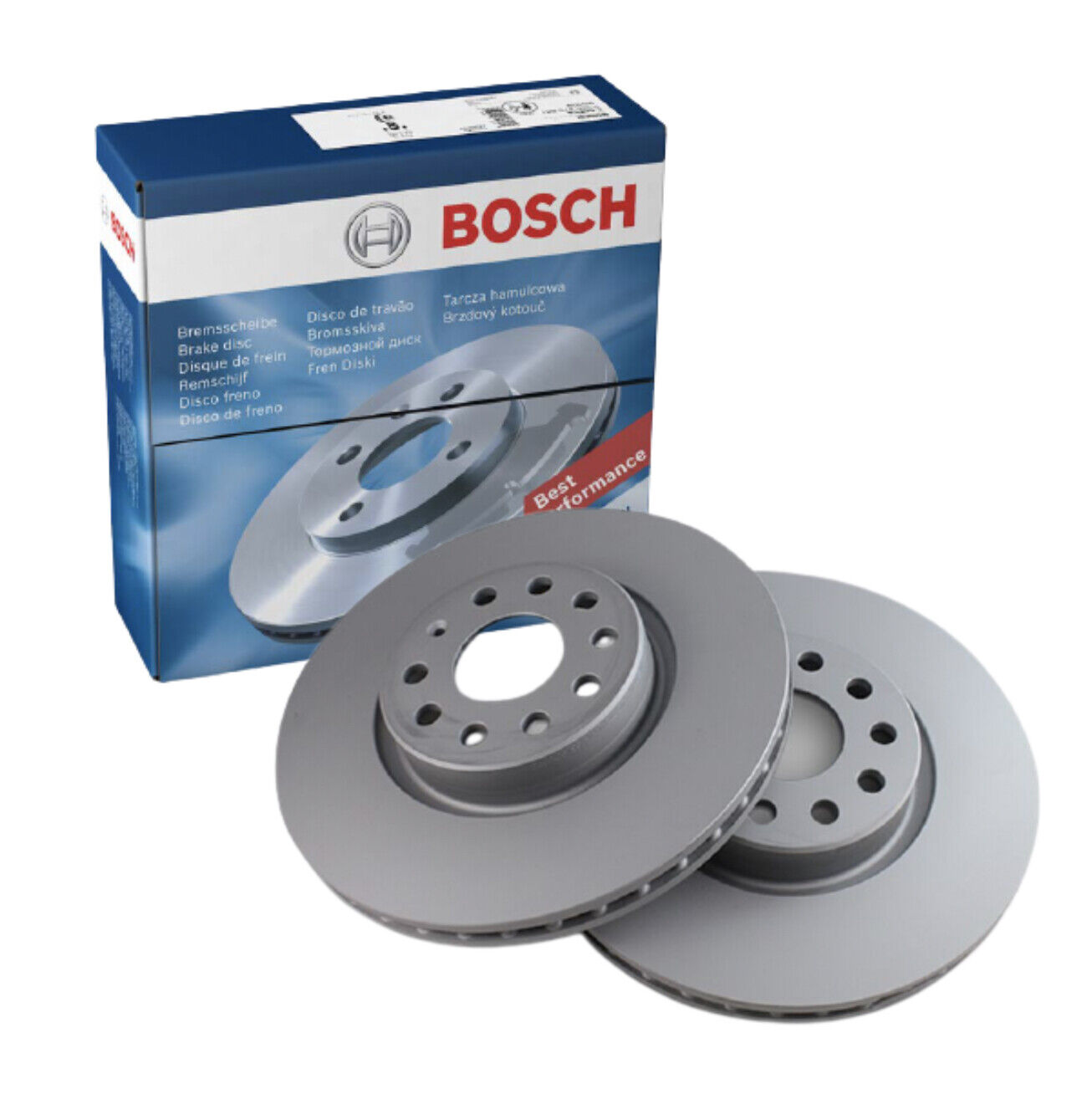 Bosch Front Brake Disc Rotors 312mm BD997 fits VW EOS 1F7, 1F8 2.0 TFSI 3.2  V6